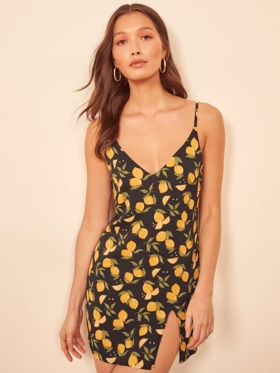 Dresses & Skirts - Reformation lemon marlow dress